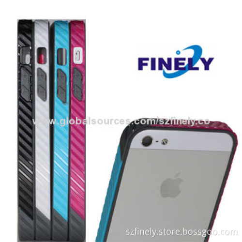 Ultra-thin Bumper Cases for iPhone 5/5S, Double Injection, Very Lightweight and Simple